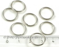 Binderinge � 14mm / 1,2mm silberfarben - 30 St�ck