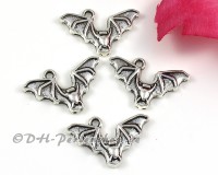 Anh�nger Fledermaus Metall antiksilber - 5 St�ck