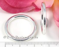 Metallring � 23mm Connector hellsilber - 5 St�ck