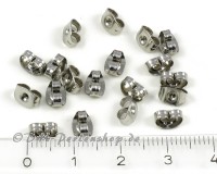 Metallkappen, Ohrringstopper, Edelstahl - 50 St�ck