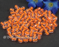 Glasschliffperlen  4mm Neon Lined Orange - 67 St�ck