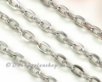 Ankerkette 5,2mm platin-silber -1m