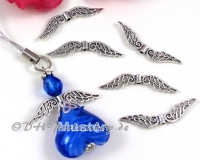 Metallperlen Fl�gel Engelsfl�gel 32mm - 20 St�ck