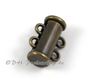 2-Strang Schiebeverschluss antikbronze - 1 St�ck