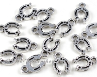 Metallanh�nger Gl�cksbringer Hufeisen antiksilber - 20 St�ck