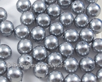 Rundperlen Pearl Coat 8mm Silver-Gray - 20 St�ck