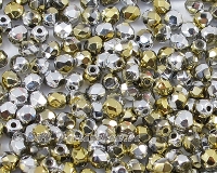 Glasschliffperlen  3mm California Silver - 85 St�ck