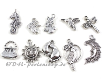 Anh�nger Summer Mix I aus Metall - 10 St�ck