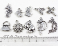 Anh�nger Summer Mix I aus Metall - 10 St�ck