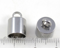 Endkappen mit �se � 8mm 9x13mm Edelstahl - 1 Paar (2 St�ck)