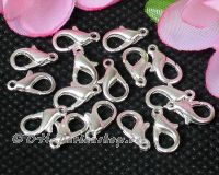 Karabiner Verschluss 12mm hellsilber - 10 St�ck