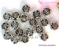 Metallperlen Rosen 7 x 4mm - 40 St�ck