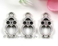 Anh�nger Eule 21mm Metall antiksilber - 10 St�ck