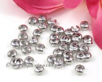 Kaschierperlen platinsilber - 50 St�ck