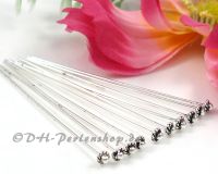 Designer- Kopfstifte 55mm antiksilber - 50 St�ck