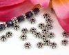 Metallspacer Daisy 4,5 mm Antiksilber - 100 St�ck