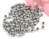 Metallperlen Rundperlen 3mm Platinsilber - 100 St�ck