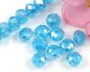 Facettierte Rondelle 6x8 mm Aqua AB - 20 St�ck