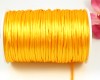 Satinkordel, Flechtkordel 2,5mm Gelb - 5 Meter