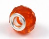 Modulperle facettiert Orange - 1 St�ck