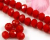Facettierte Rondelle 8x9 mm Red Coral - 15 St�ck
