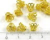 Perlenkappen  6*8 mm Kr�nchen filigran Gold - 5g (ca.47 St)