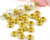 Metallspacer Disk 6mm gold - 30 St�ck