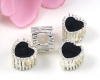 2. Wahl Modulperle Gro�lochperle Herz emailliert - 1 St�ck