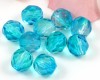 Glasschliffperlen  8mm Aqua-Crystal - 23 St�ck