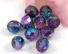 Glasschliffperlen  8mm Magic Blue-Pink - 15 St�ck