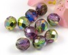 Glasschliffperlen  8mm Magic Violet-Green - 10 St�ck
