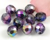 Glasschliffperlen  8mm Magic Violet-Gray - 15 St�ck