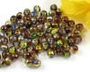 Rundperlen 4mm Magic Yellow-Brown - 100 St�ck