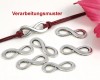 Metallelement Infinety antiksilber - 10 St�ck