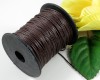 Wachskordel 1mm Dunkelbraun - 5 Meter