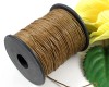 Wachskordel 1mm Braun - 5 Meter