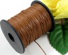Wachskordel 1mm Braun - 5 Meter