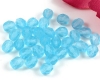 Glasschliffperlen  6mm Aqua light mat - 25 St�ck