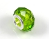 Modulperle facettiert Gelbgr�n - 1 St�ck