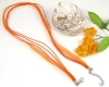 Organza-B�ndchencollier Orange
