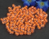Glasschliffperlen  4mm Neon Lined Orange - 67 St�ck