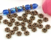 Metallspacer Daisy 6mm Antikkupfer - 100 St�ck
