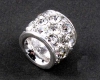 Modulperle mit Strass crystal - 1 St�ck
