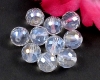 Chessboard Kristall-Glasperlen 10mm Crystal AB - 10 St�ck