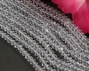 Facettierte Rondelle 3x4mm Crystal - 1 Strang (ca.145)