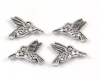 Anh�nger Kolibri Metall antiksilber - 10 St�ck