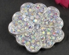 Strass-Abstandshalter, Spacer Bar Crystal AB, 4 L�cher - 1 St�ck