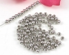 Metallperlen Rundperlen 4mm Platinsilber - 100 St�ck