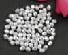 #Glasschliffperlen  4mm Chrystal White Pearl Lustre - 40 St�ck