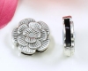 Gro�lochperle Metall Slider Flower - 4 St�ck